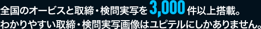 全国のオービスと取締・検問実写を3,000件以上搭載。わかりやすい取締・検問実写画像はユピテルにしかありません。